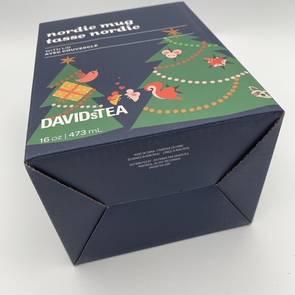 Davids Tea Color Changing Nordic Mug Christmas Tree Navy W/Infuser - Picture 14 of 16